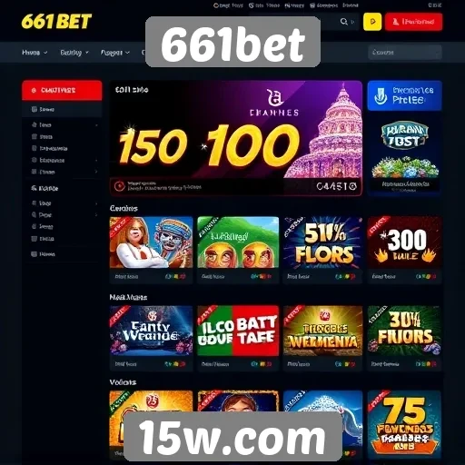 Interface e usabilidade do site de jogos 661bet